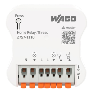 WAGO Home Relay 6 A – 2-Kanal Matter-Unterputzaktor mit Thread