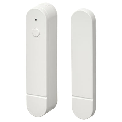 IKEA MYGGBETT Tür- und Fensterkontakt: Sensorteil mit Taste und LED neben dem schmalen Magnetteil