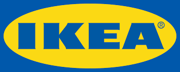IKEA – Wortmarke in Blau auf gelbem Oval