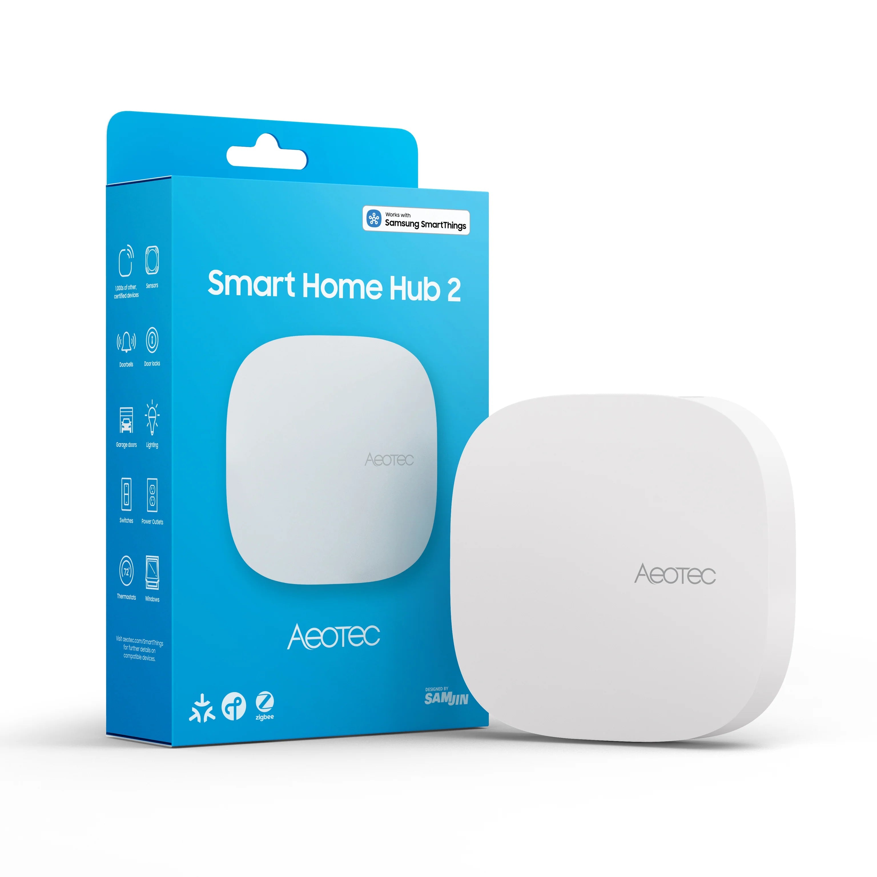 Verpackung des Aeotec Smart Home Hub 2