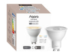 Verpackung des Aqara LED-Strahler T2 GU10 in der Weißton-Variante mit Farbtemperaturbalken