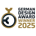Goldenes Siegel German Design Award Winner 2025 für die Eberle-Thermostate UTE 3500 und UTE 3800