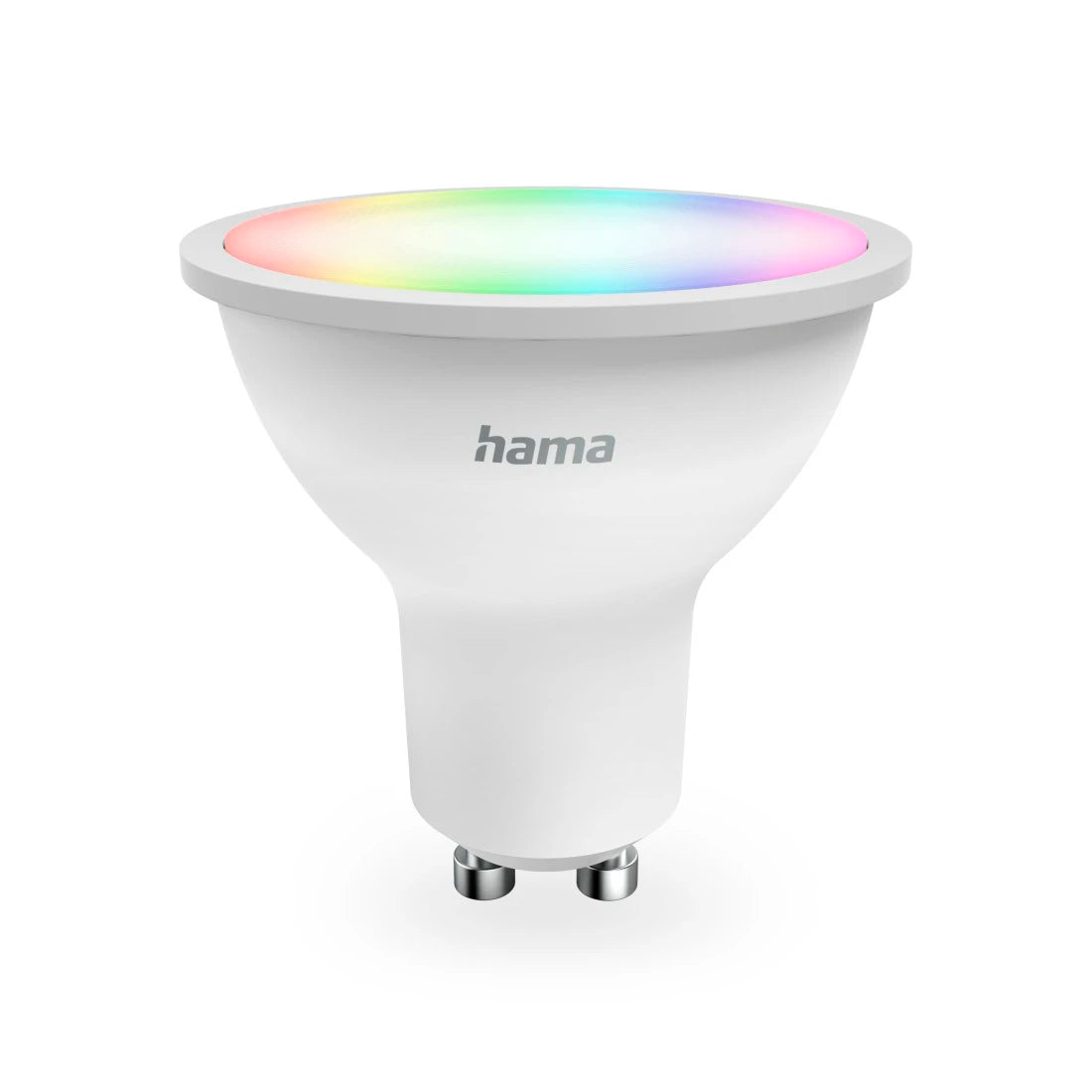 Hama Smarte Lampe GU10 mit farbig leuchtender Reflektorfläche und GU10-Steckkontakten