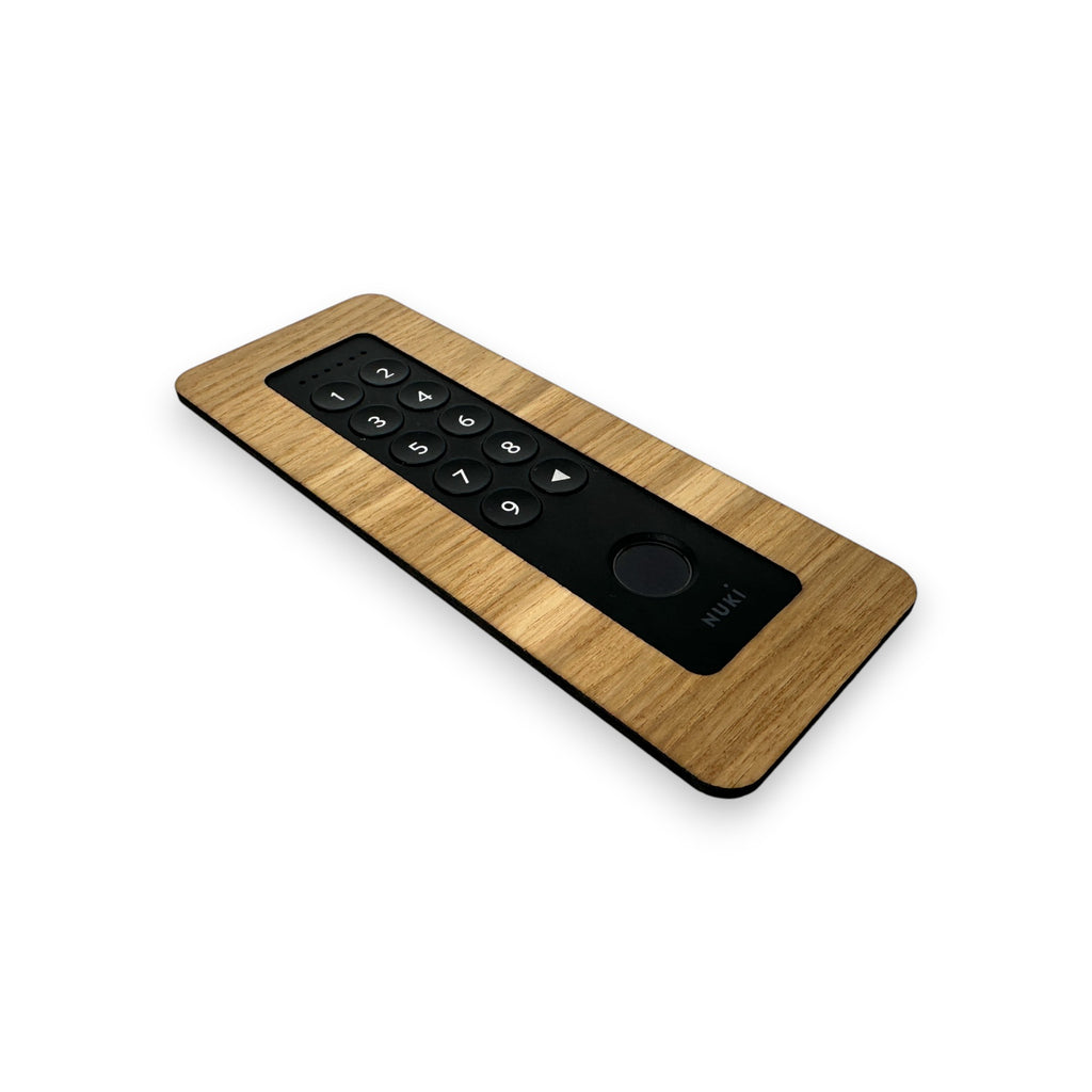 Die Eichenblende mit Keypad 2 flach liegend