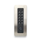 Nuki Keypad 2 im smattex-Unterputz-Set mit gebürsteter Edelstahlblende