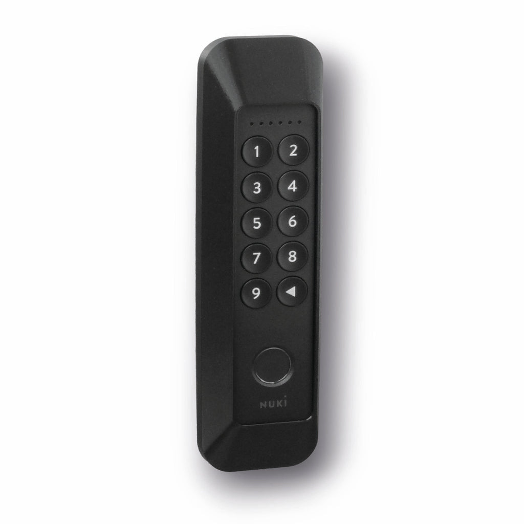 Der Rahmen mit eingesetztem Keypad 2, Fingerabdrucksensor unten frei