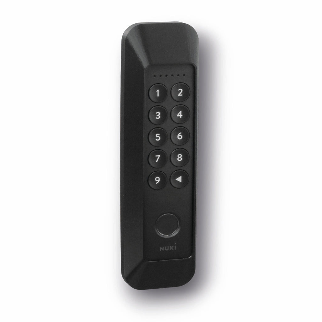 Der Rahmen mit eingesetztem Keypad 2, Fingerabdrucksensor unten frei