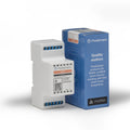 Freedompro LB0104-D 4 Kanal Licht Relais neben der blauen Matter-Verkaufsverpackung