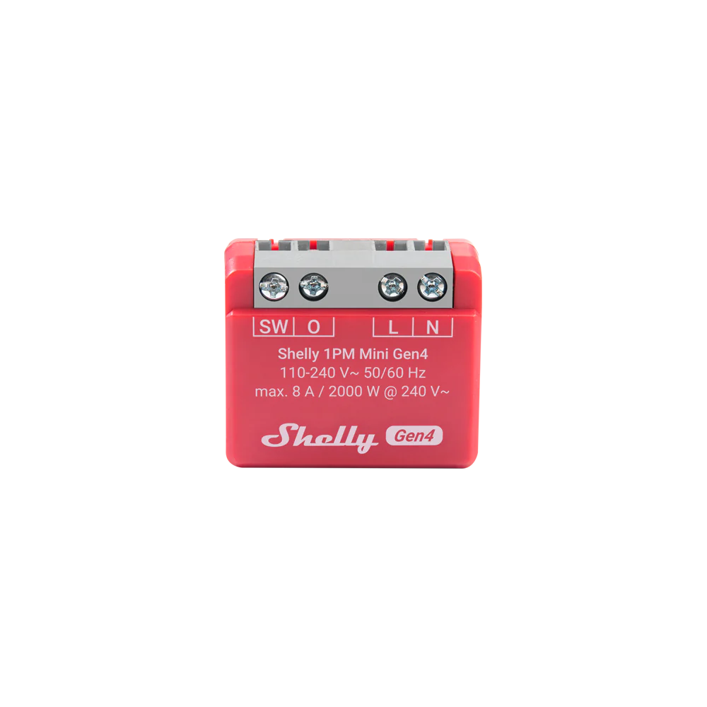 Shelly 1PM Mini Gen4: sehr kleines Relaismodul mit Leistungsmessung