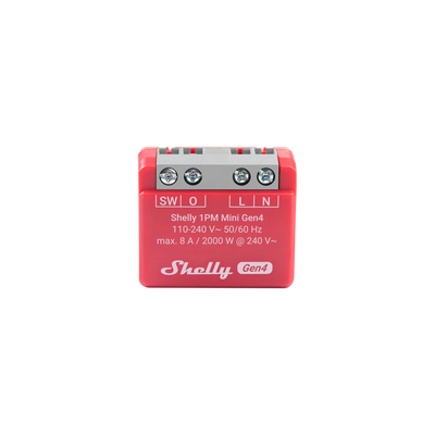 Shelly 1PM Mini Gen4: sehr kleines Relaismodul mit Leistungsmessung