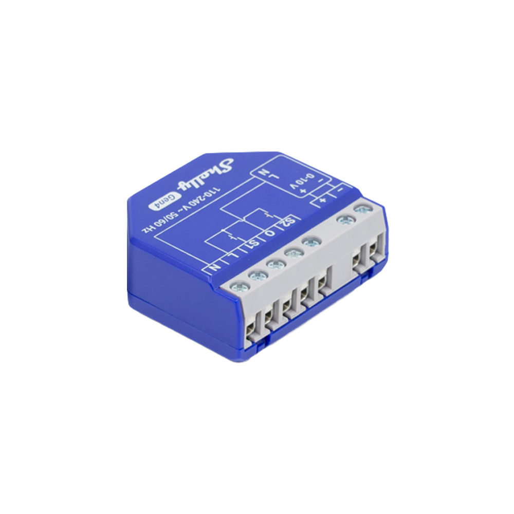 Shelly Dimmer 0/1-10V PM Gen4 – 0-10V Steuerdimmer mit Leistungsmessung