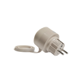 Shelly Outdoor Plug S Gen3: weißer Zwischenstecker mit Dichtklappe