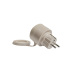 Shelly Outdoor Plug S Gen3: weißer Zwischenstecker mit Dichtklappe
