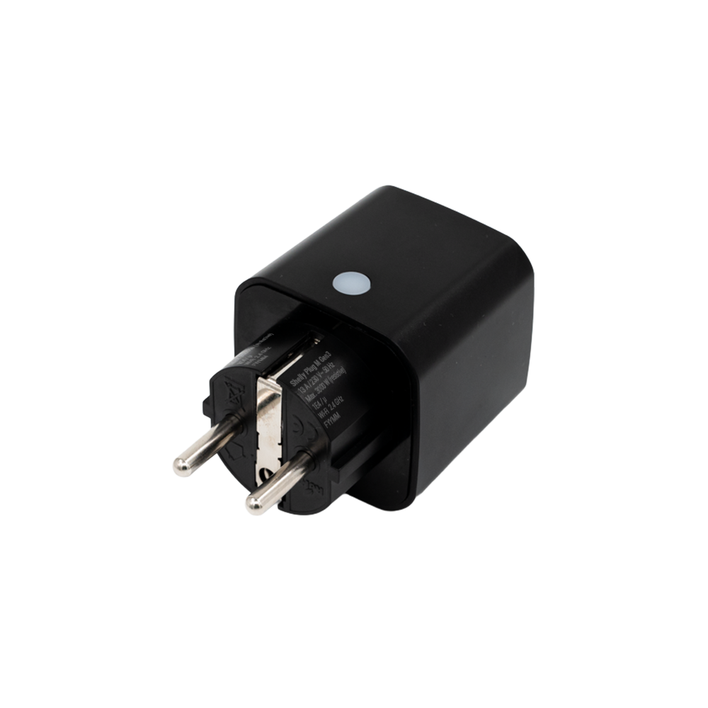 Shelly Plug M Gen3 Schwarz – smarter Zwischenstecker mit Messfunktion