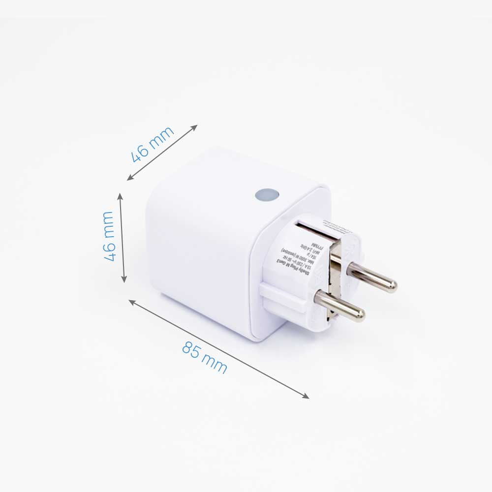 Shelly Plug M Gen3 Weiß – Abmessungen