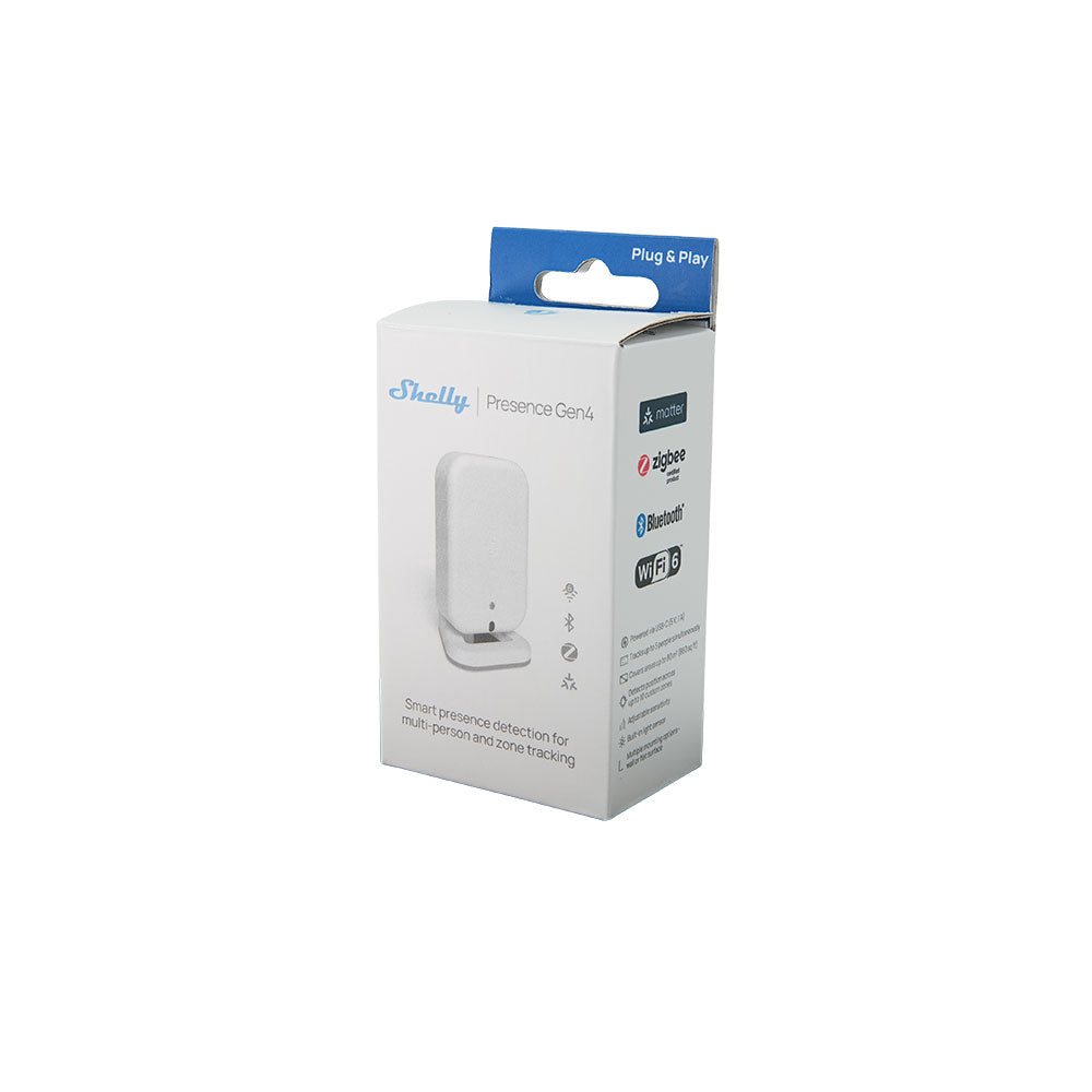 Shelly Präsenzsensor Gen4 Weiß – Verpackung