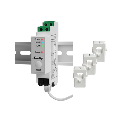 Shelly Pro 3EM 120A v2 Hauptansicht