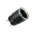 Der Shelly Plug S Gen3 in Schwarz