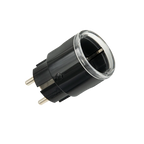 Der Shelly Plug S Gen3 in Schwarz