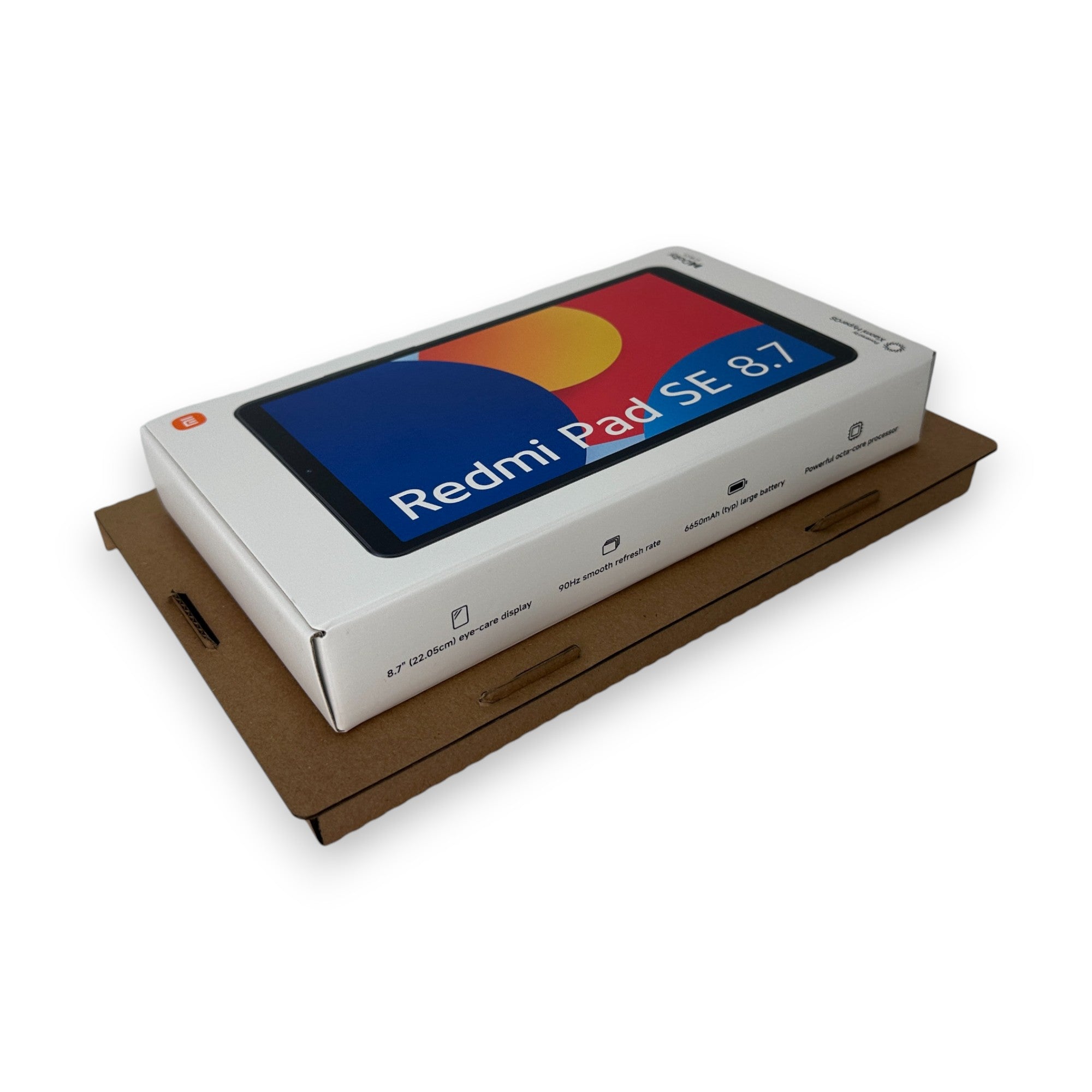 Wandtablet als Smart-Home-Steuerzentrale – Umverpackung und Xiaomi Redmi Pad SE 8.7 separat