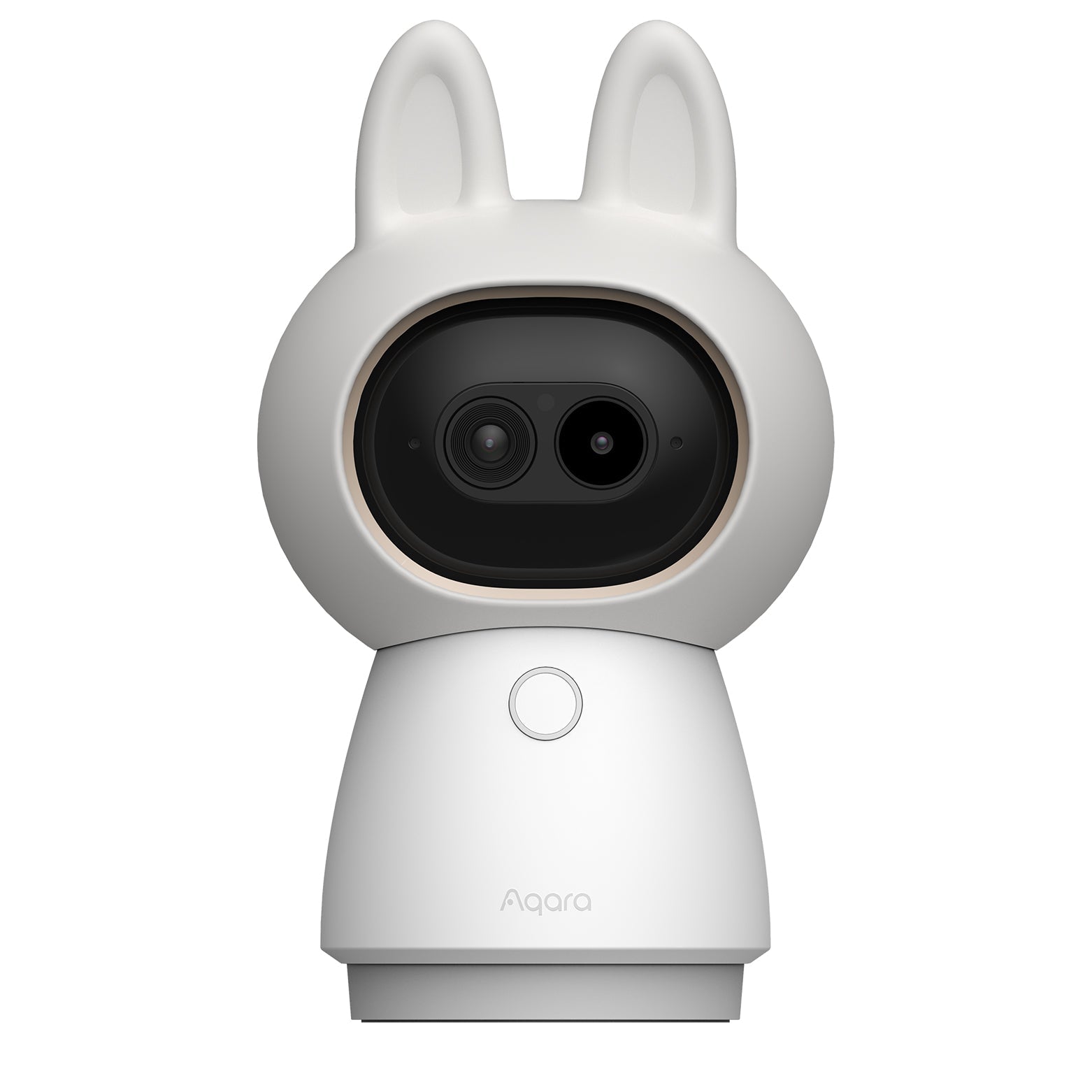 Aqara Camera Hub G350 Select von vorn mit klarer Sicht auf die beiden Objektive