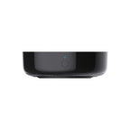 Aqara Hub M200 frontal mit Funktionsknopf und blauer Status-LED