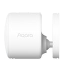 Seitenansicht des Aqara FP300 mit flachem Gehäuse und runder Grundplatte