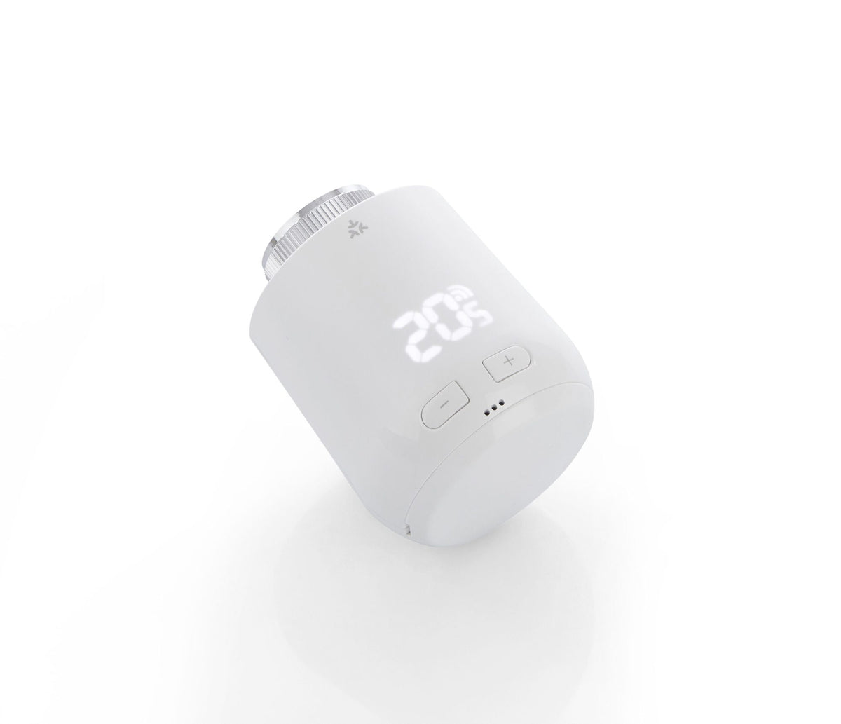 Eurotronic Comet Zero Matter schräg von oben mit Minus- und Plus-Taste sowie Statuspunkten