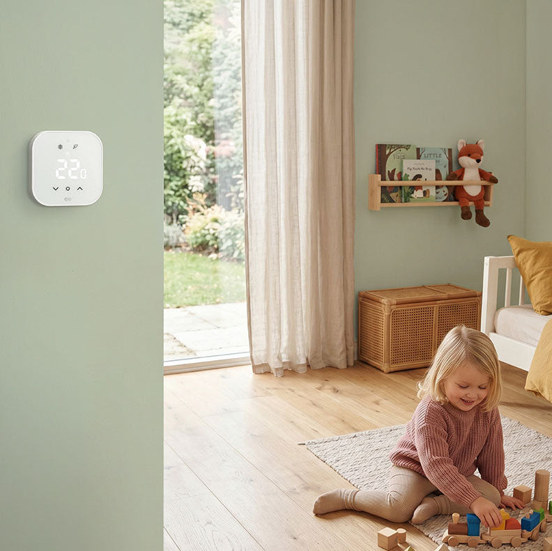Eve Thermostat geräuschlose Triac-Steuerung im Kinderzimmer