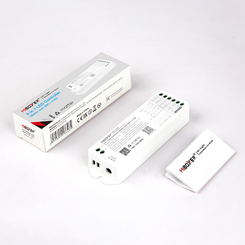 MiBoxer ML5 Produktverpackung, Produkt und Bedienungsanleitung