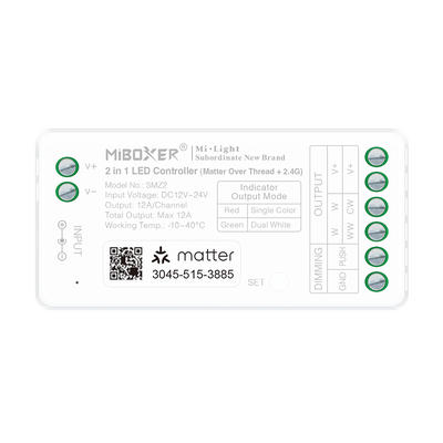 MiBoxer SMZ2 Matter 2in1 LED Controller Frontansicht