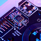 Platinen-Makro des ZBT-2: Funkchip MG24 direkt neben der Beschriftung Zigbee/Thread chip