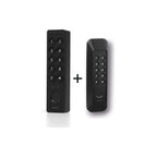 Nuki Keypad 2 NFC und Diebstahlschutz für Nuki Keypad 2 nebeneinander vor weißem Hintergrund