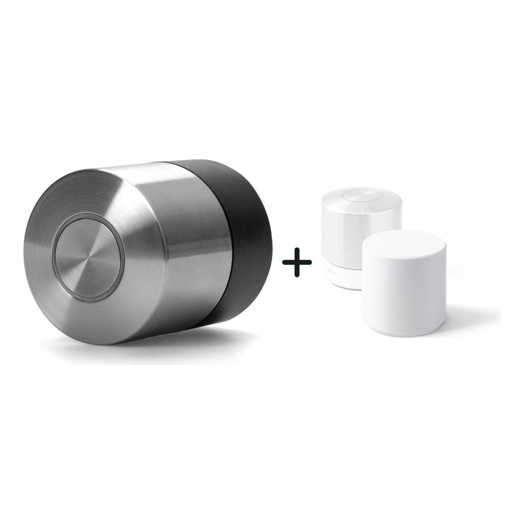 Kindersicherung für Nuki Smart Lock Pro (5. Gen) und Ultra u. a. nebeneinander vor weißem Hintergrund