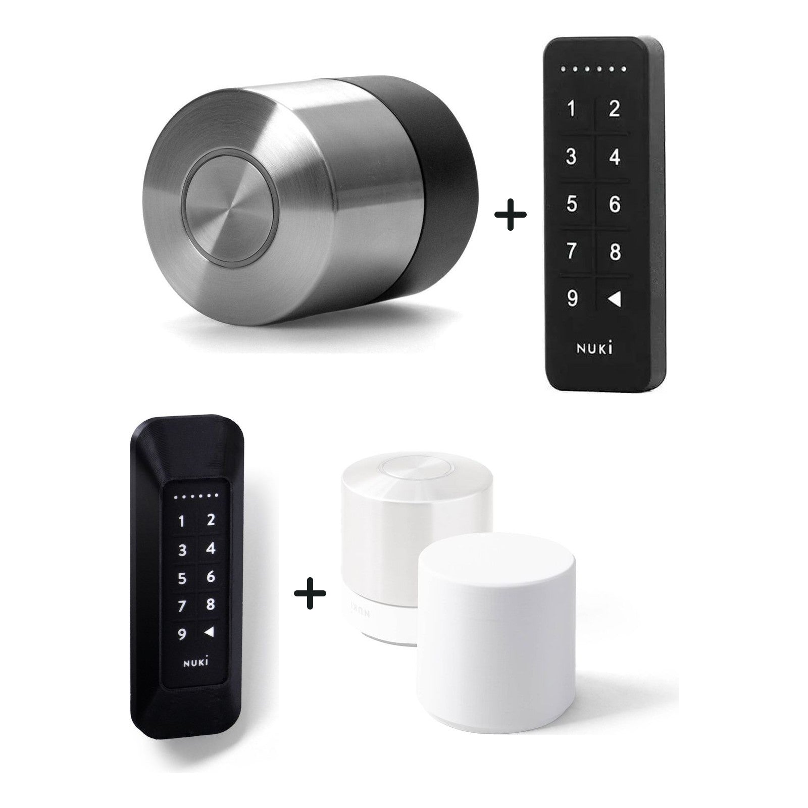Nuki Smart Lock Pro (5. Gen.) und Nuki Keypad und Diebstahlschutz für Nuki Keypad 1 und Kindersicherung für Nuki Smart Lock P