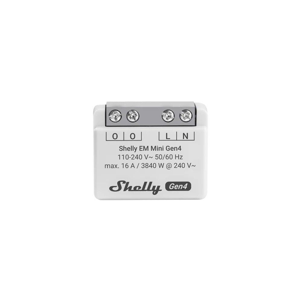 Shelly EM Mini Gen4: sehr kleines Messmodul mit Schraubklemmen