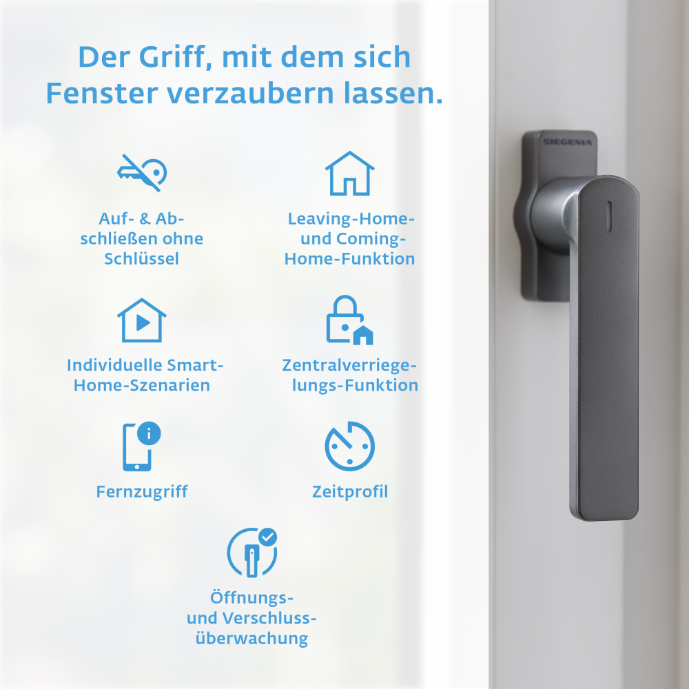 Übersicht der Funktionen: Abschließen ohne Schlüssel, Zeitprofil, Fernzugriff