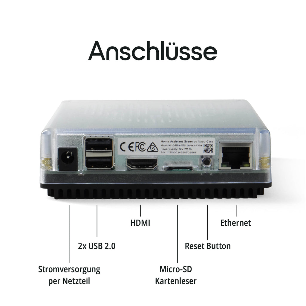 Seitenansicht des Green mit den Kühlrippen des Aluminiumgehäuses