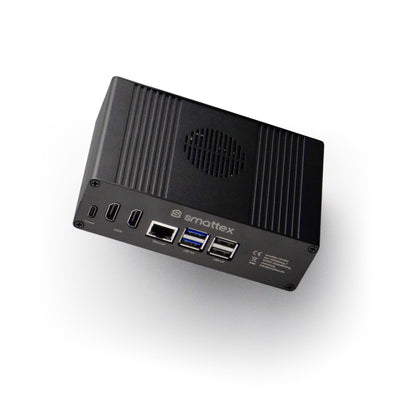 smattex Plug & Play Set Black: Raspberry Pi 5 im schwarzen Aluminiumgehäuse