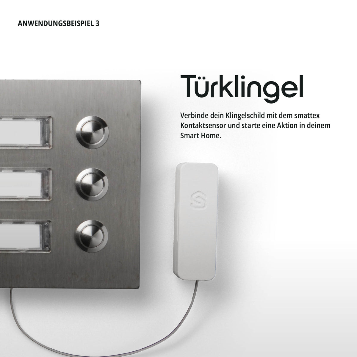 Der Kontaktsensor auf einer Hutschiene montiert