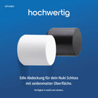 Grafik: die Abdeckung in Weiß und Schwarz mit seidenmatter Oberfläche