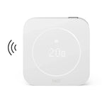 tado Funk-Temperatursensor X der zweiten Generation, weißes quadratisches Gehäuse mit Punktmatrix-Display