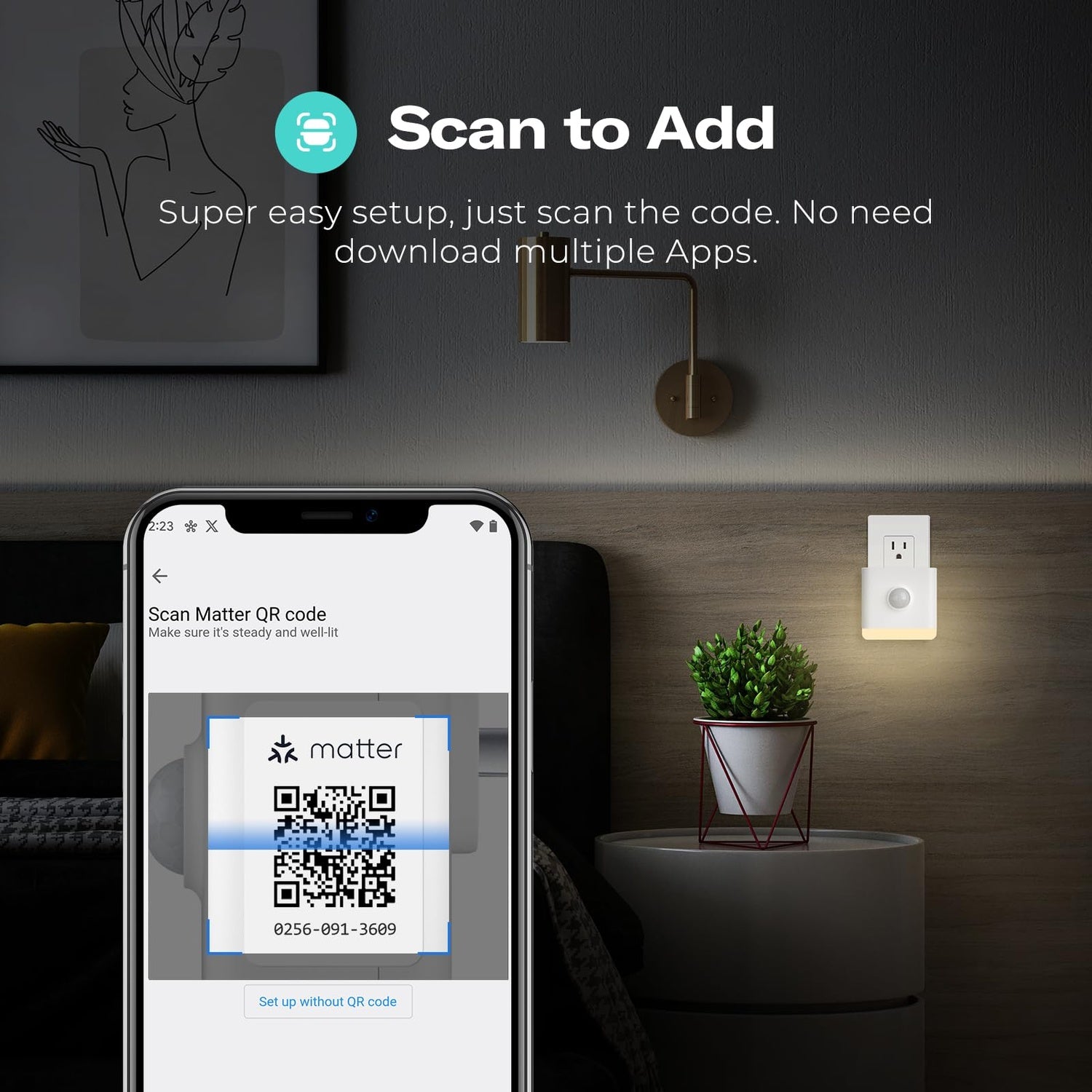 Einrichtung per Code-Scan mit dem Smartphone