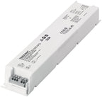 Tridonic LED-Treiber MTR SC PRE2 LC 100/24V schräg von oben, graue Push-Klemmen an der Stirnseite offen