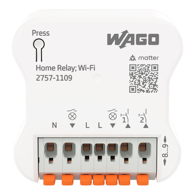 WAGO Home Relay 6 A Wi-Fi (2757-1109) – Anschlussansicht